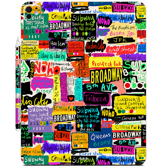 NYC Words iPad Skin