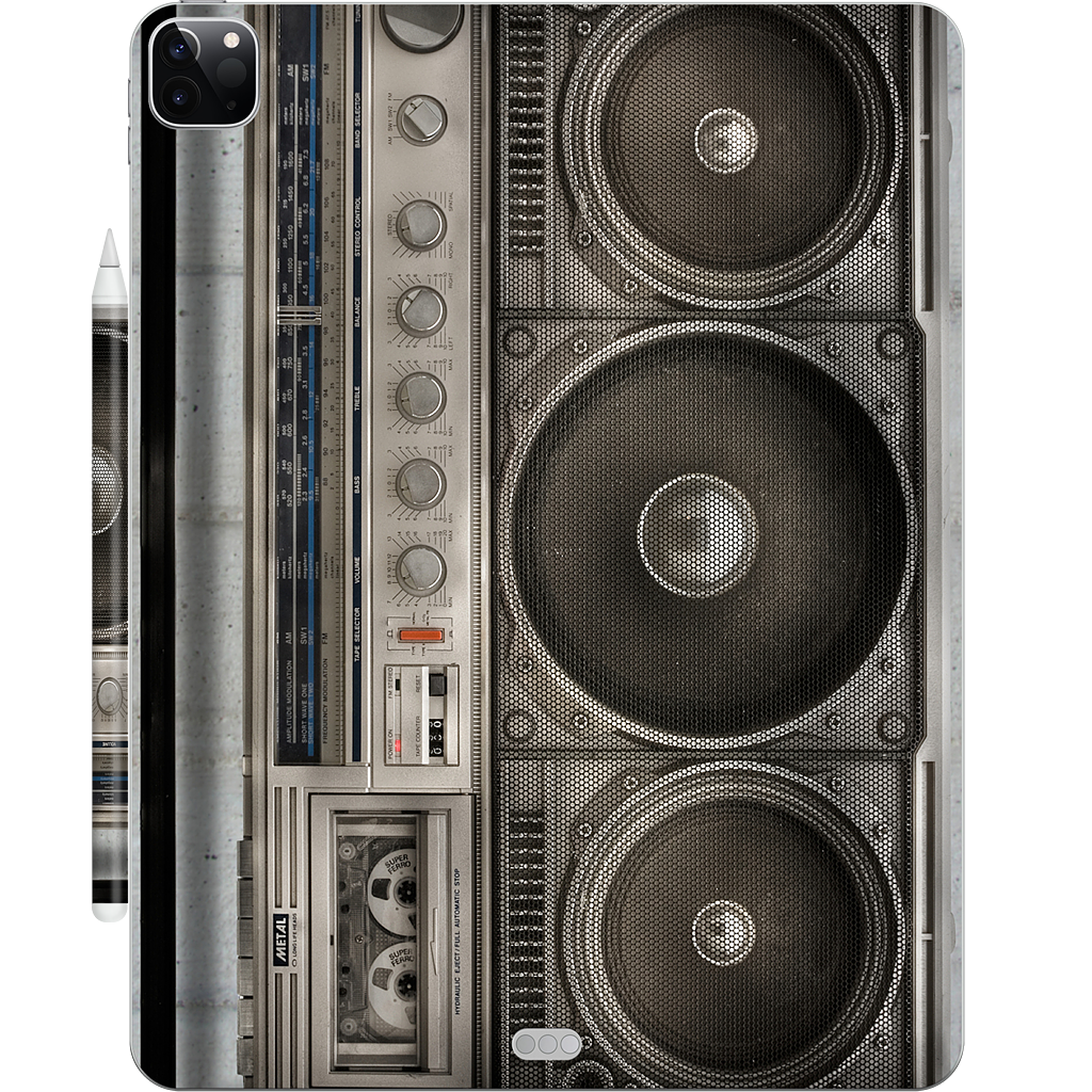 Boombox iPad Skin