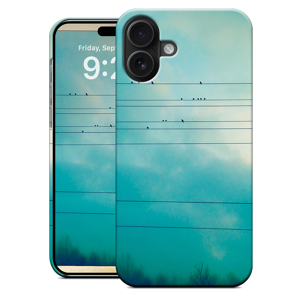 Birds on a wire iPhone Case