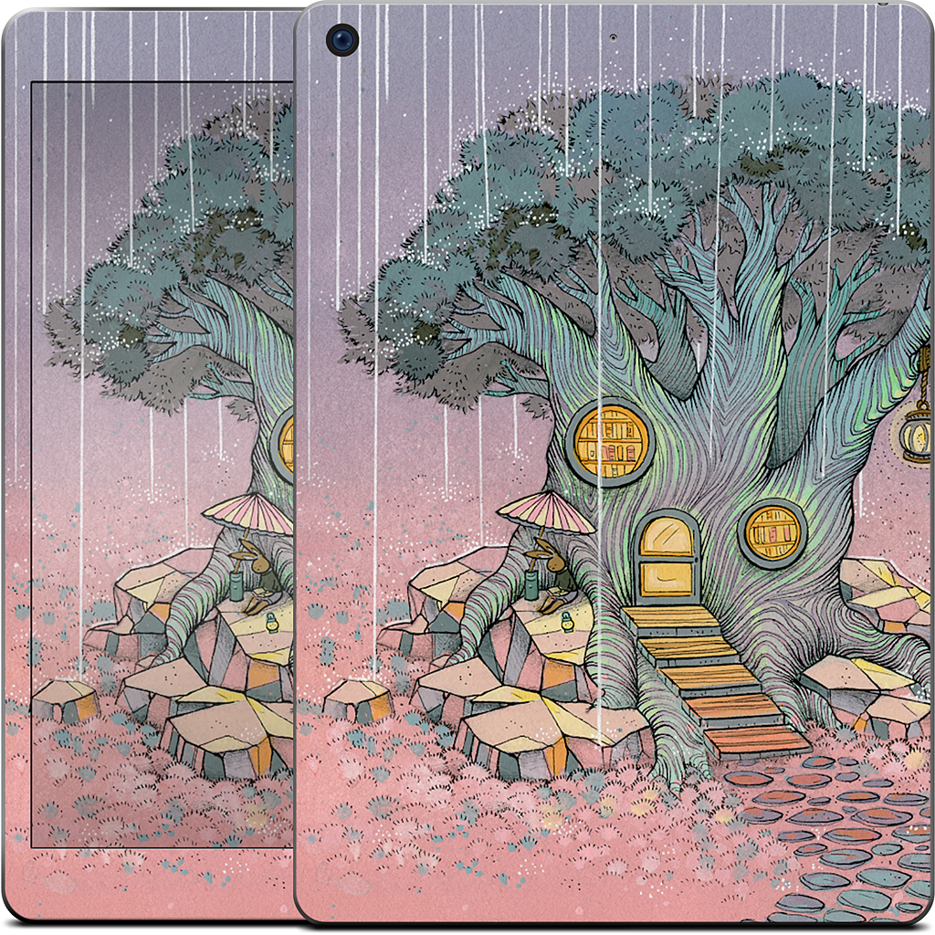 Rainy Day In The Library iPad Skin