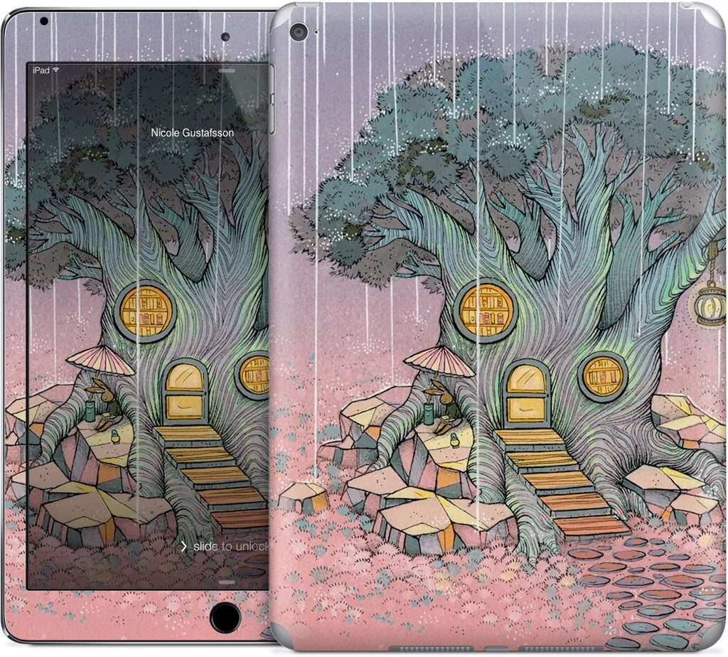 Rainy Day In The Library iPad Skin