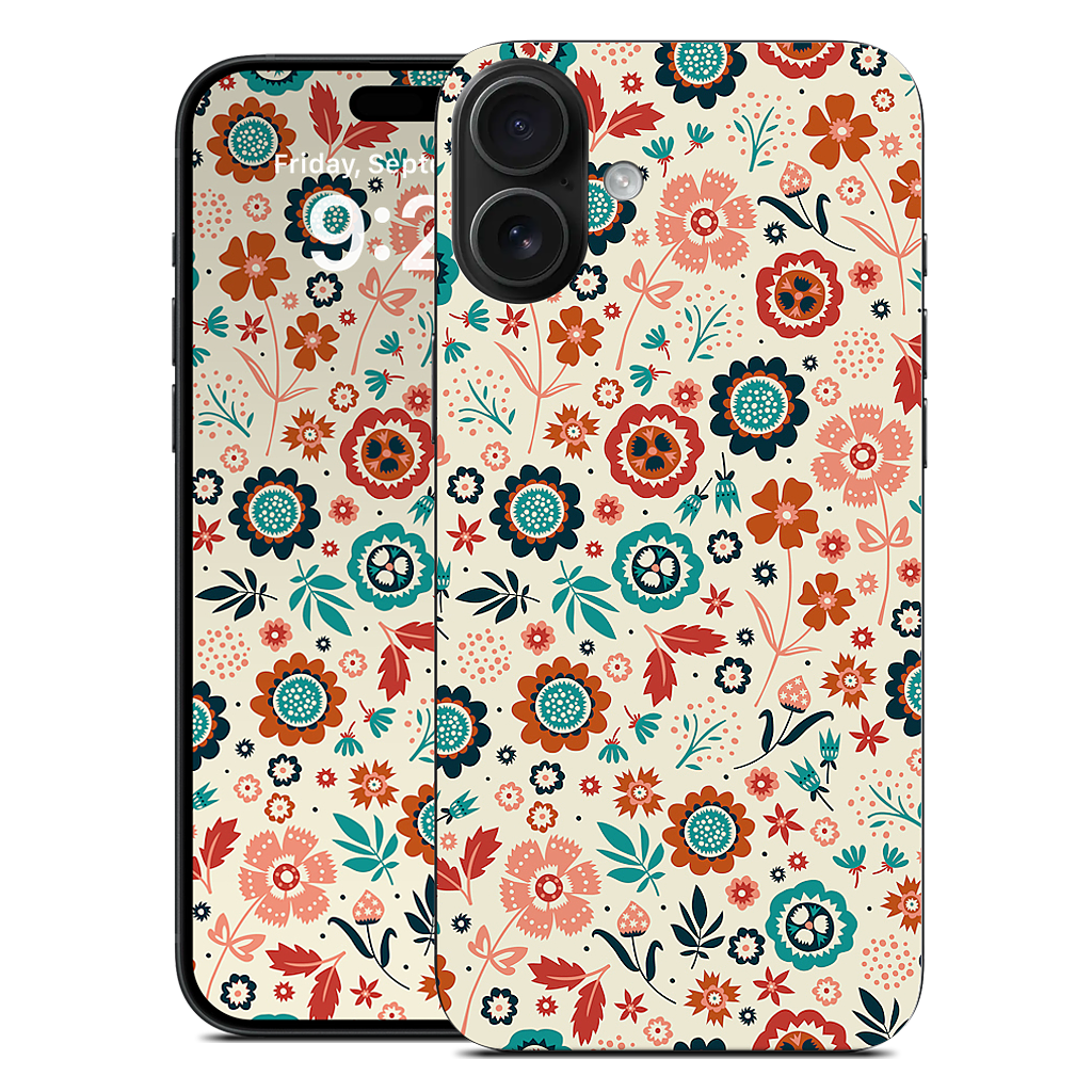 Folk Flowers iPhone Skin