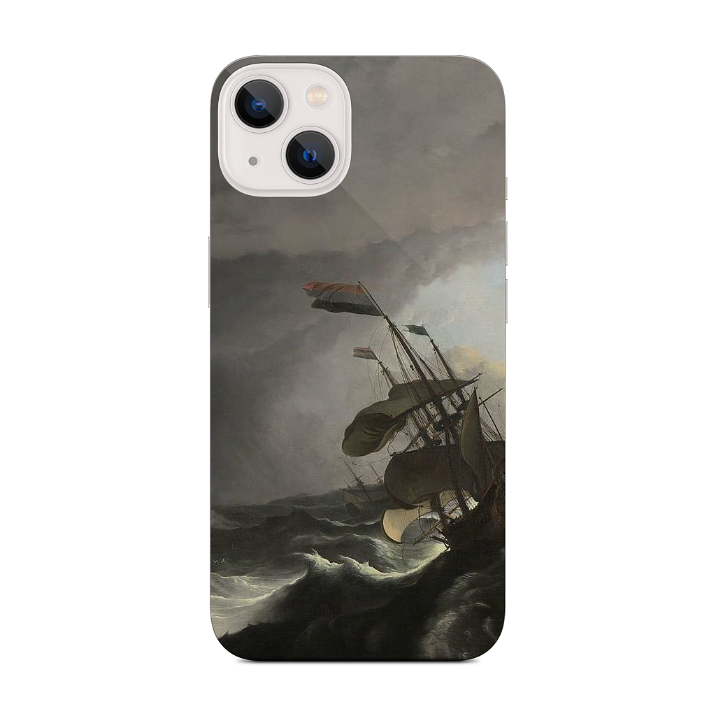 Warships During a Storm iPhone Skin