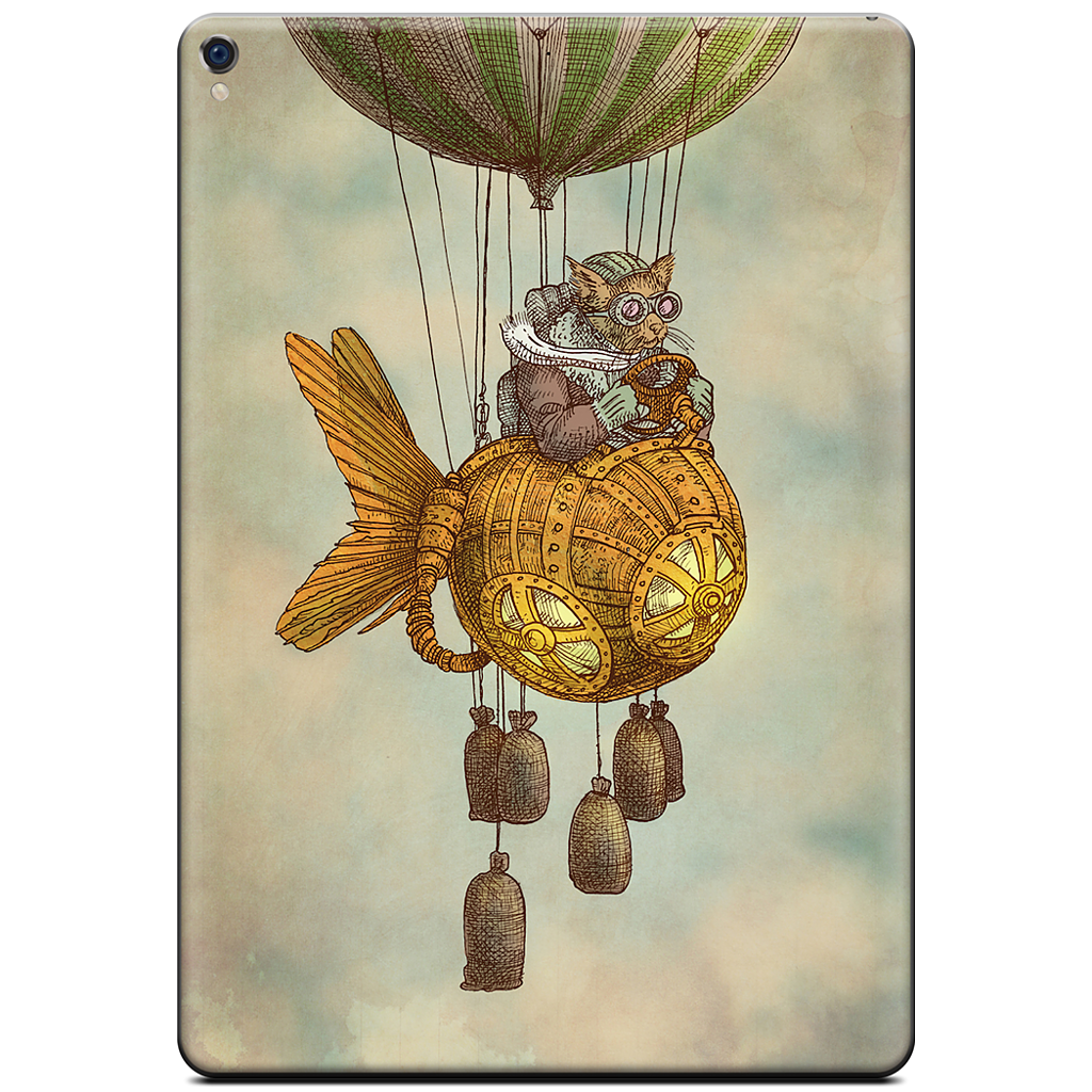 Around The World In A GoldfishFlyer iPad Skin