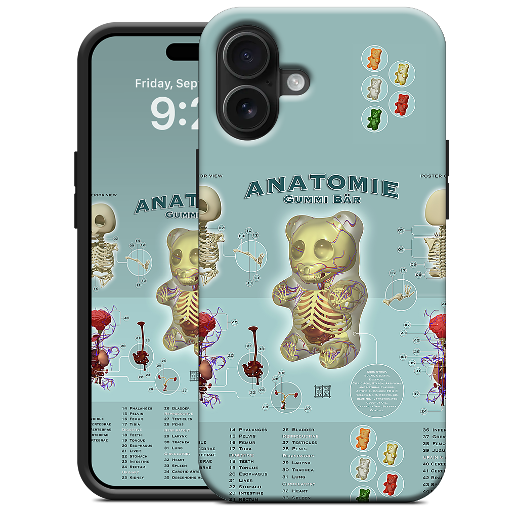 Gummi Anatomie iPhone Case