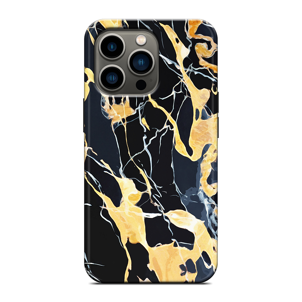 Black Marble iPhone Case