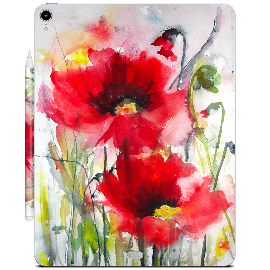 Red Poppies iPad Skin