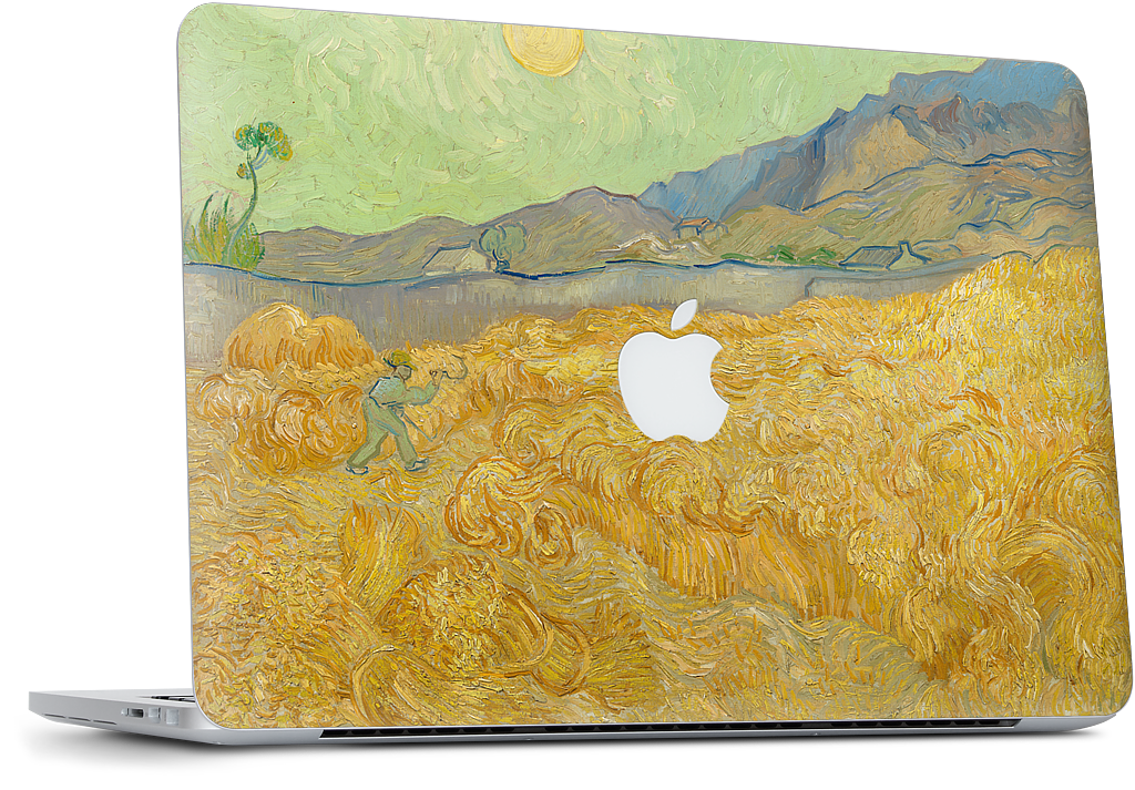 Wheatfield with a Reaper MacBook Skin