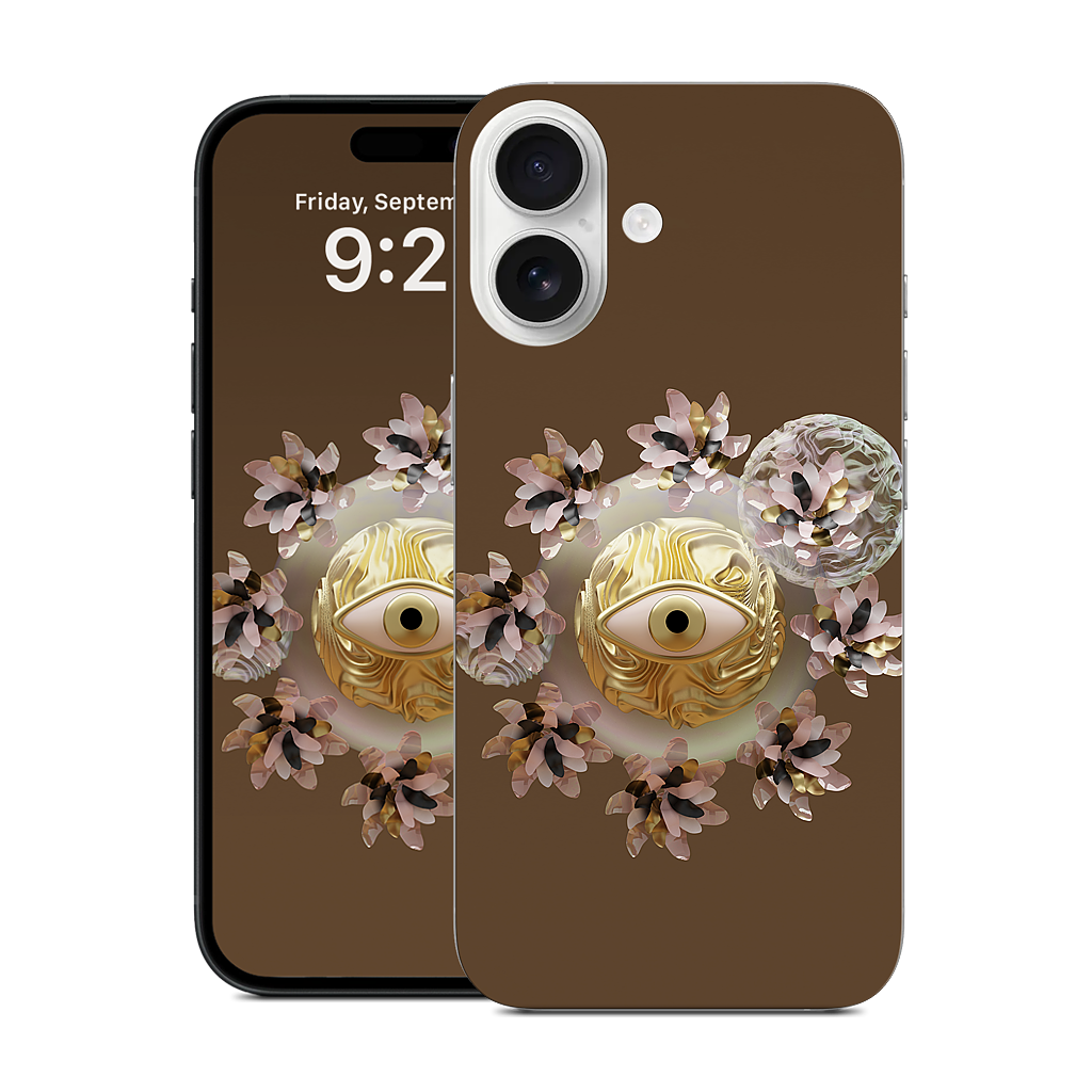 Golden Flowers iPhone Skin