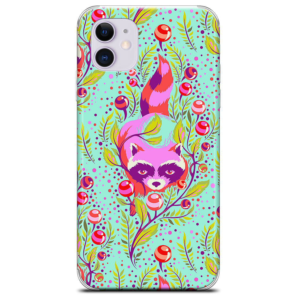 Raccoon Poppy iPhone Skin