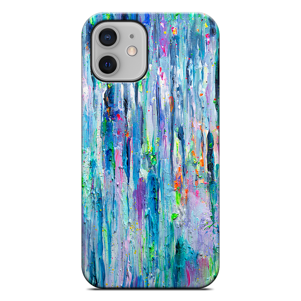 Silver Rain iPhone Case