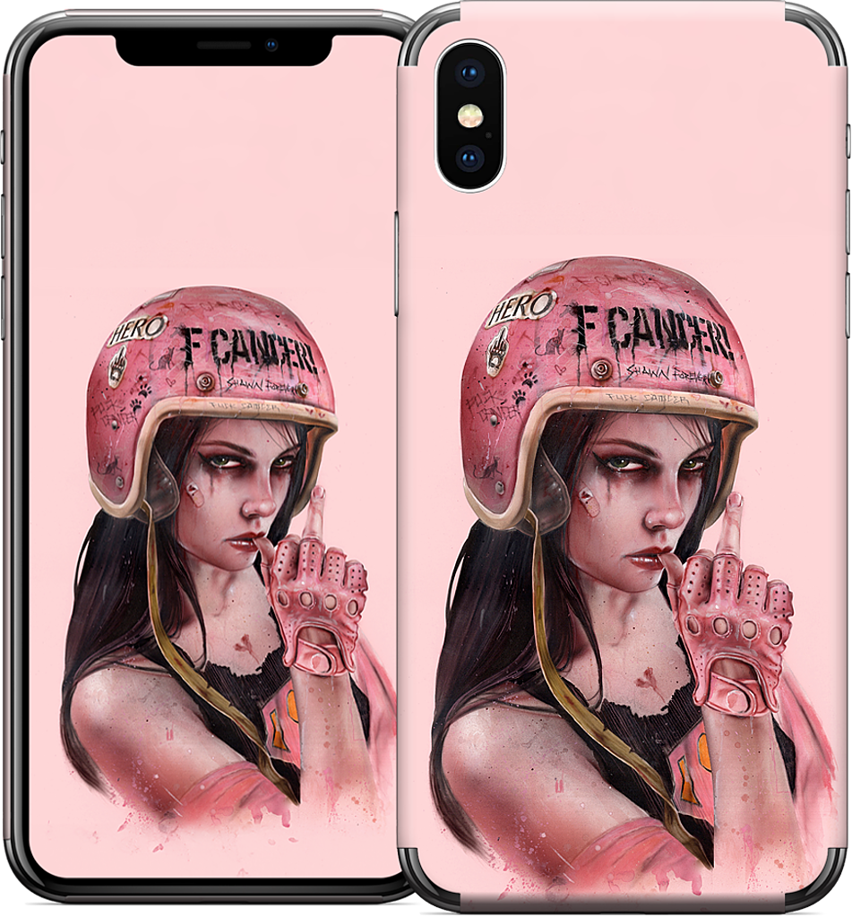 F Cancer iPhone Skin