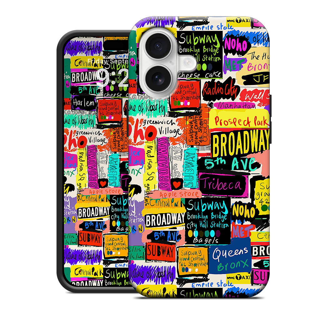 NYC Words iPhone Case