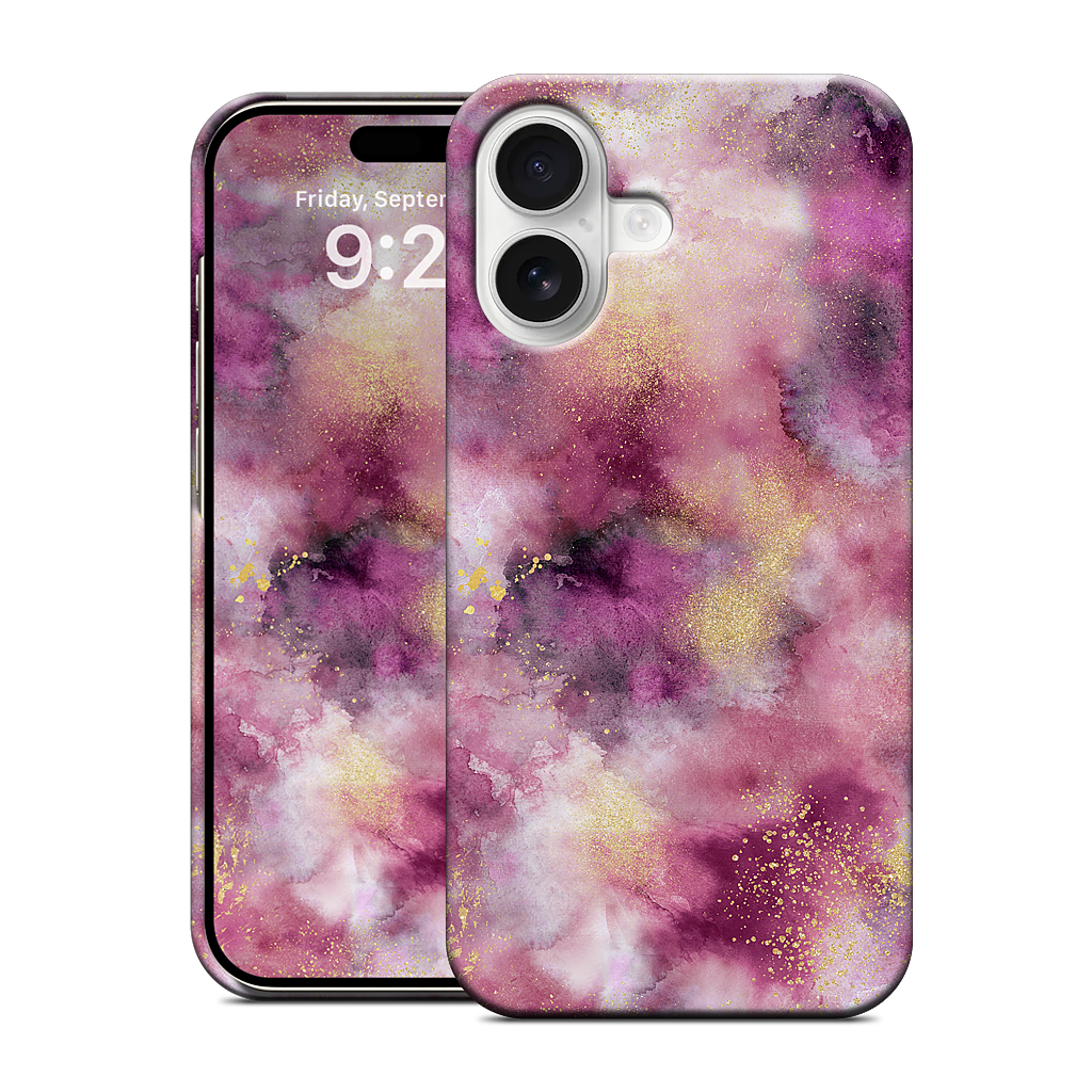 Watercolor Marble Pink Gold iPhone Case