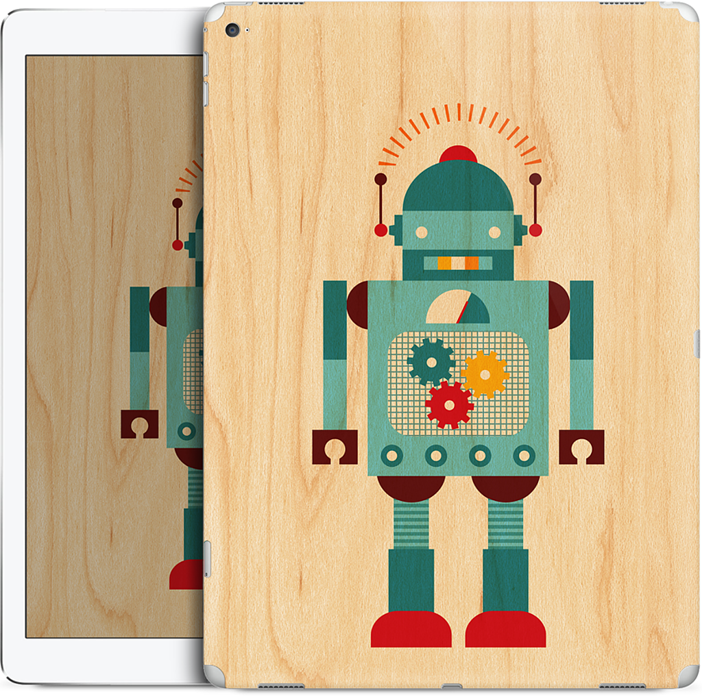 Blue Robot iPad Skin