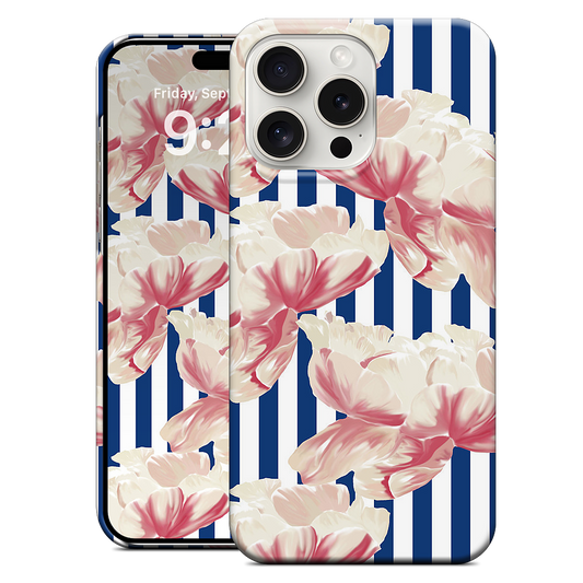 Stripe Floral iPhone Case