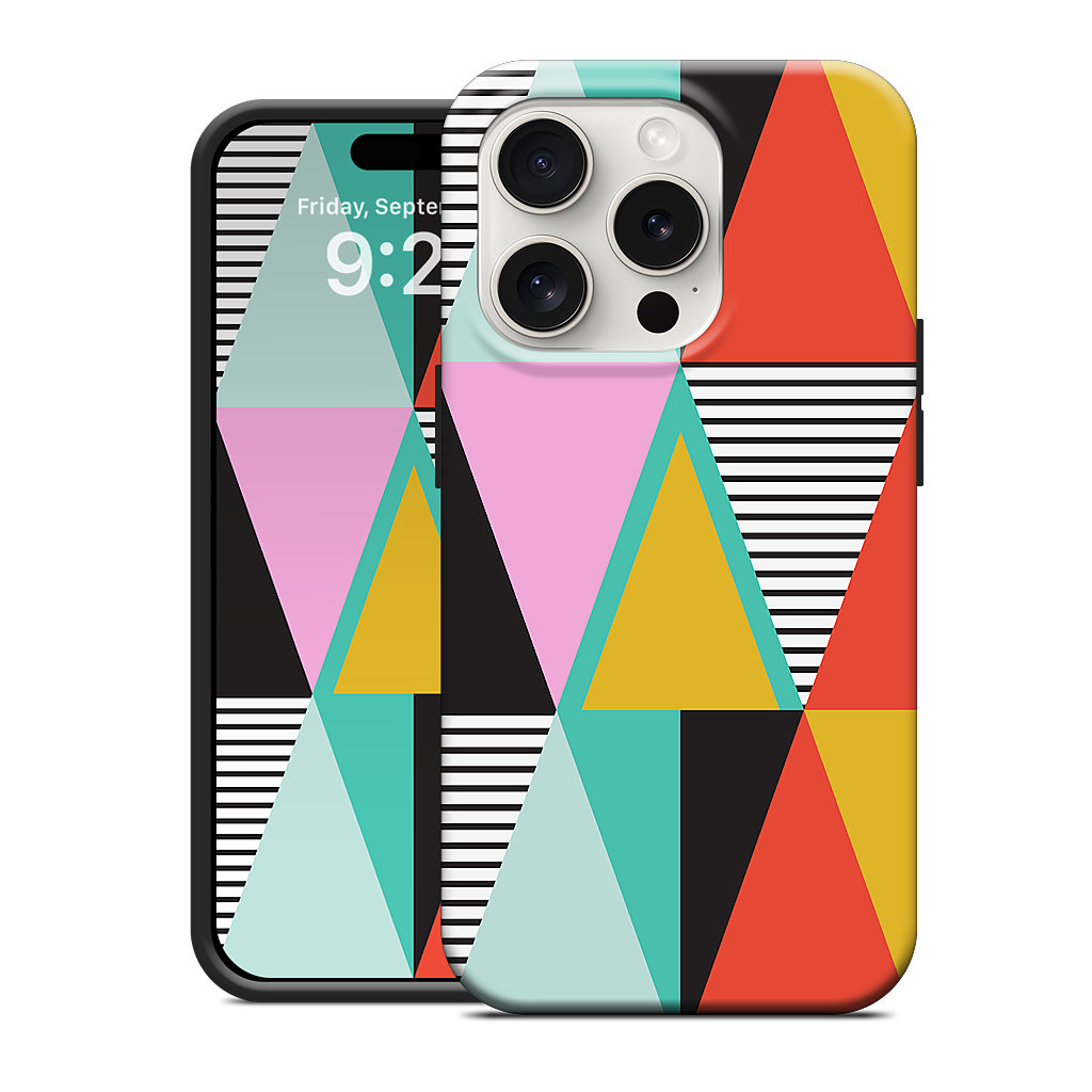 Graphic Triangles iPhone Case