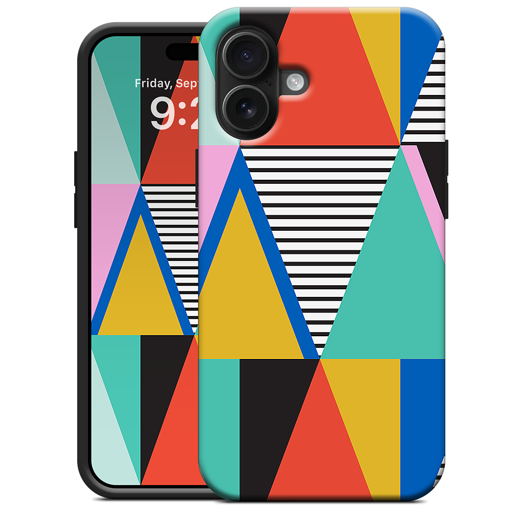 Graphic Triangles iPhone Case