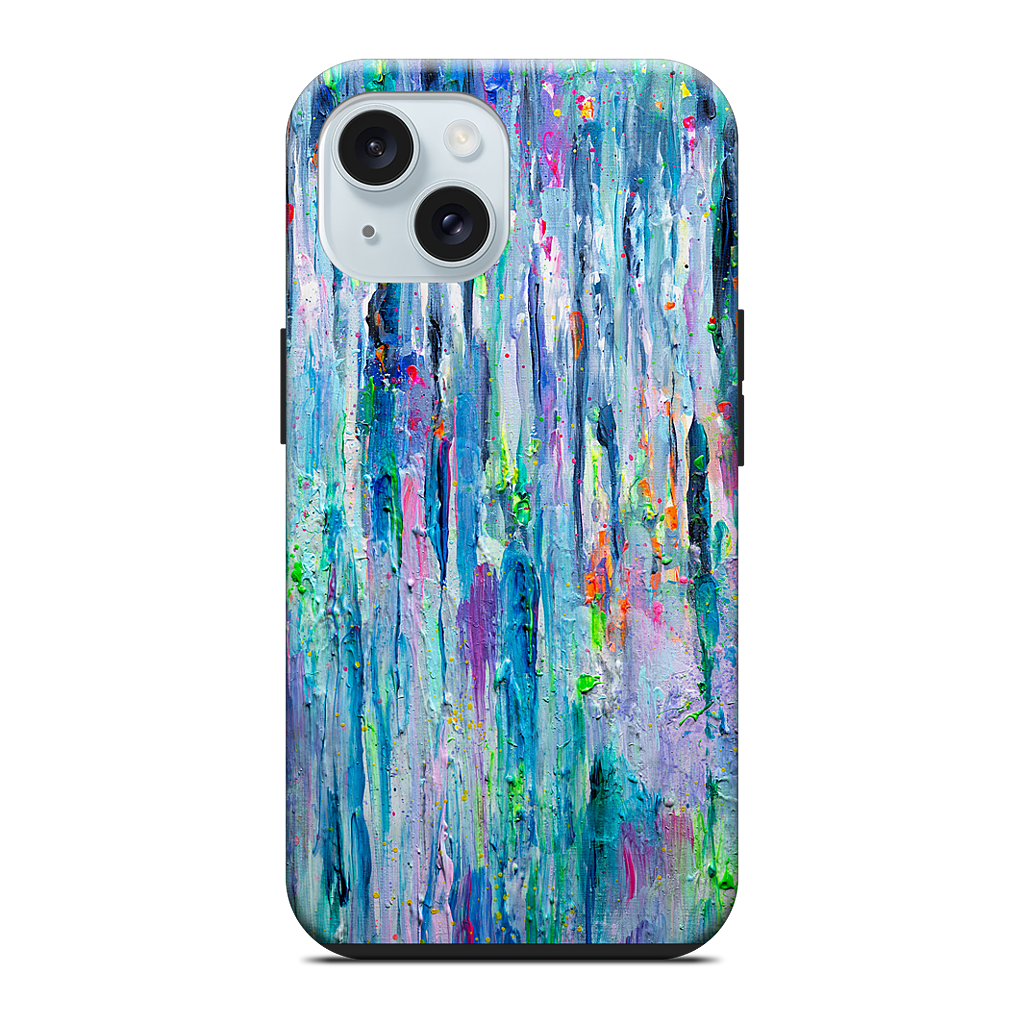 Silver Rain iPhone Case