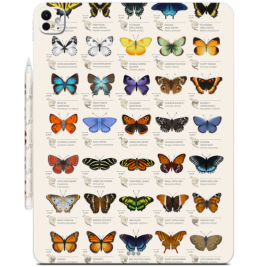 42 North American butterflies iPad Skin