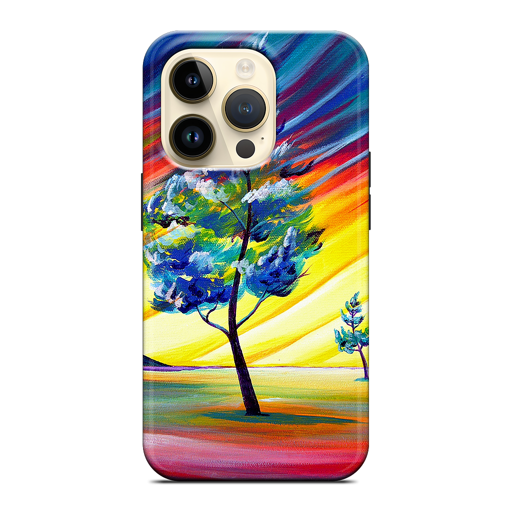 Thick Frost Sunset Glow iPhone Case