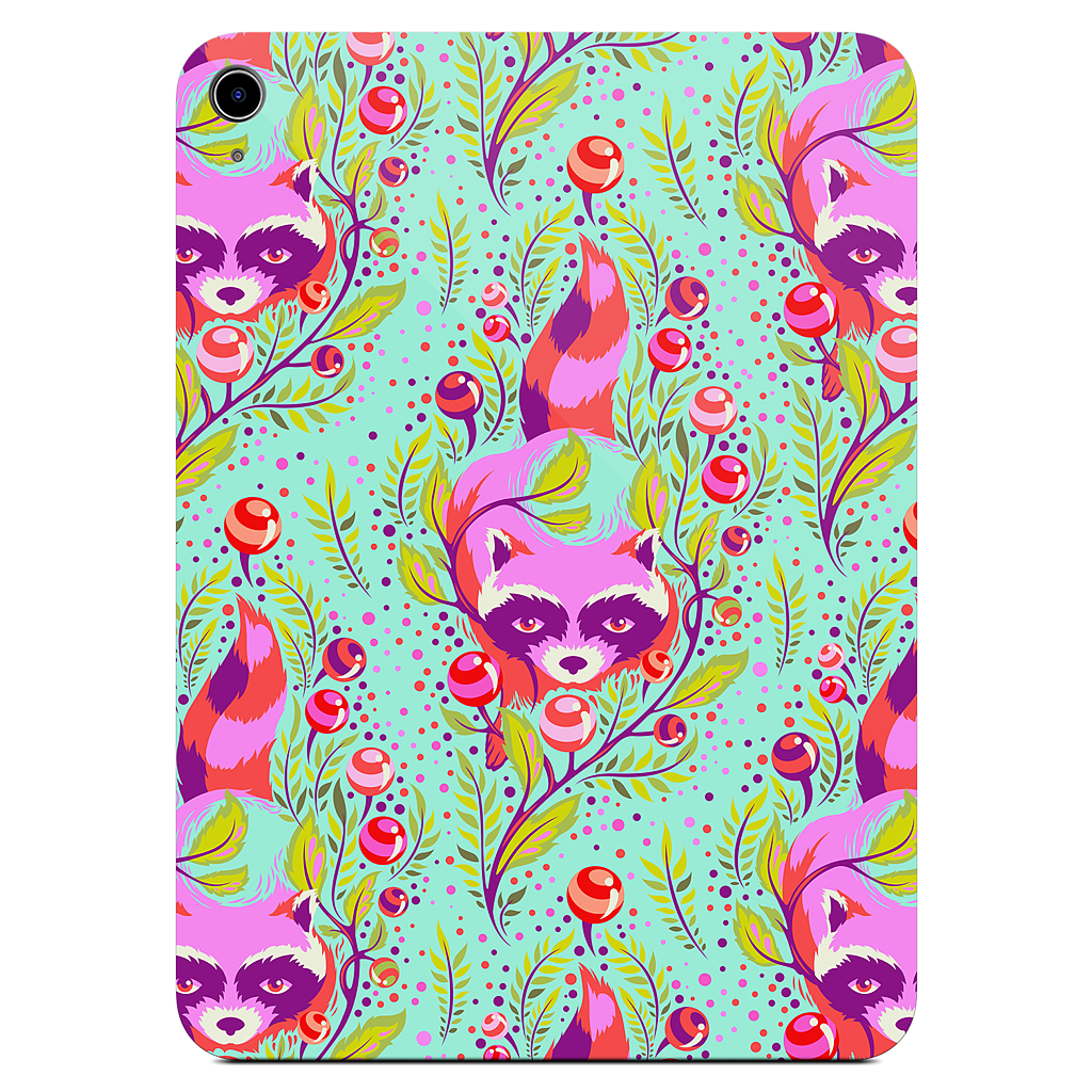 Raccoon Poppy iPad Skin