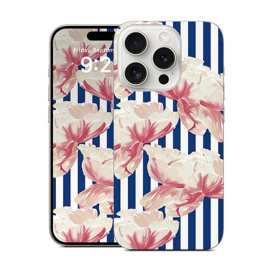 Stripe Floral iPhone Skin