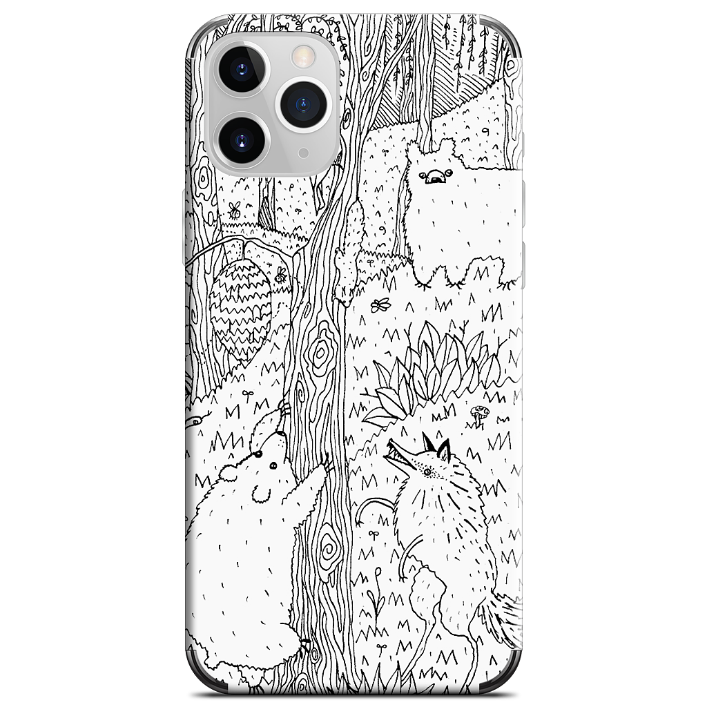 Diurnal Animals of the Forest iPhone Skin