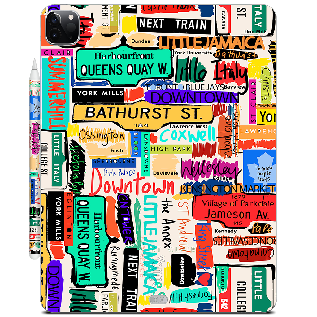 Toronto words iPad Skin