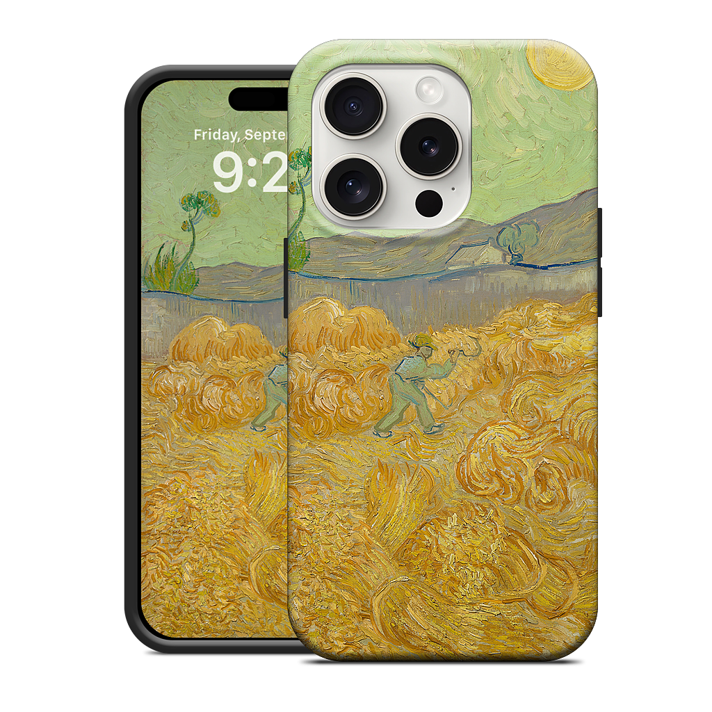 Wheatfield with a Reaper iPhone Case