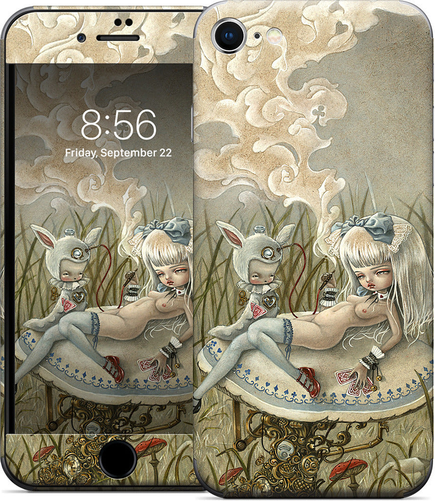 Alice and the Caterpillar iPhone Skin