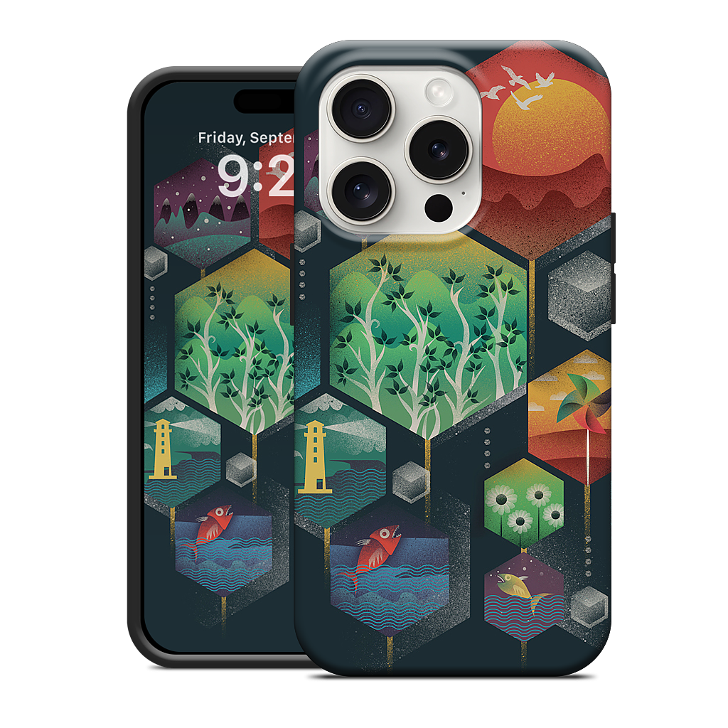 Geometrical Wonders iPhone Case