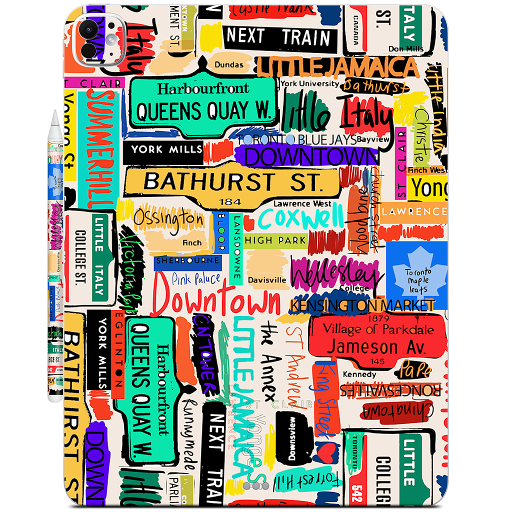 Toronto words iPad Skin