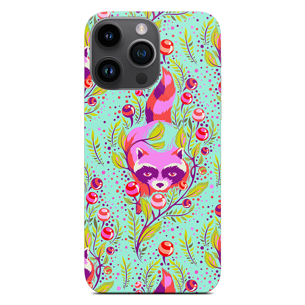 Raccoon Poppy iPhone Skin