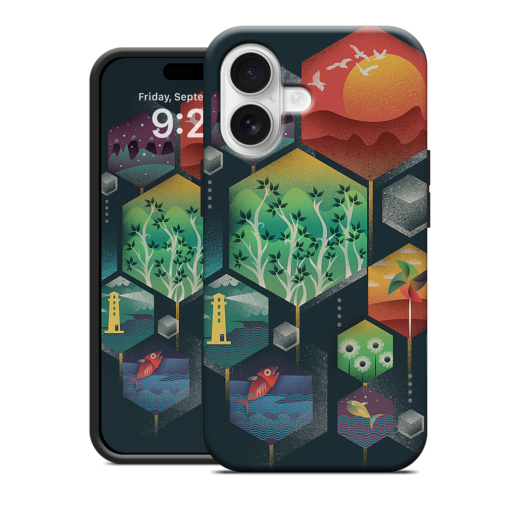 Geometrical Wonders iPhone Case