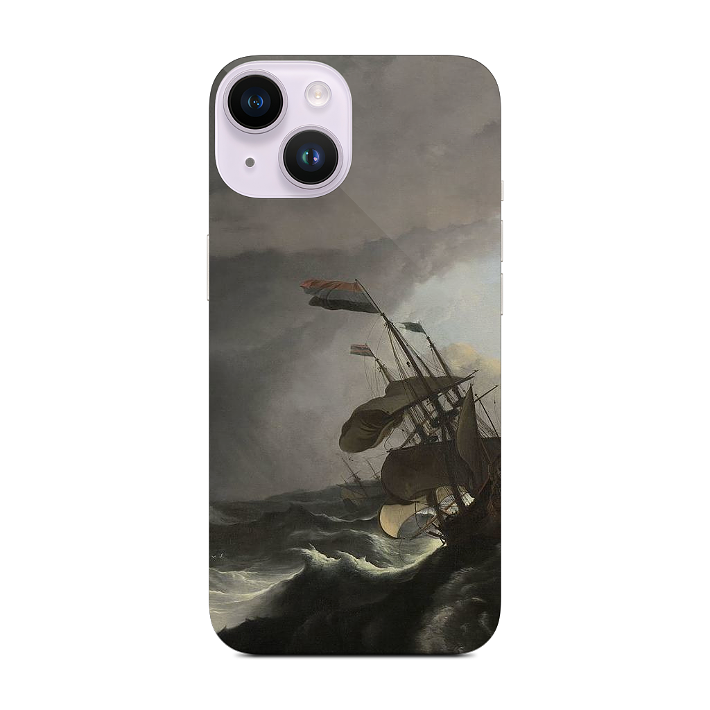 Warships During a Storm iPhone Skin