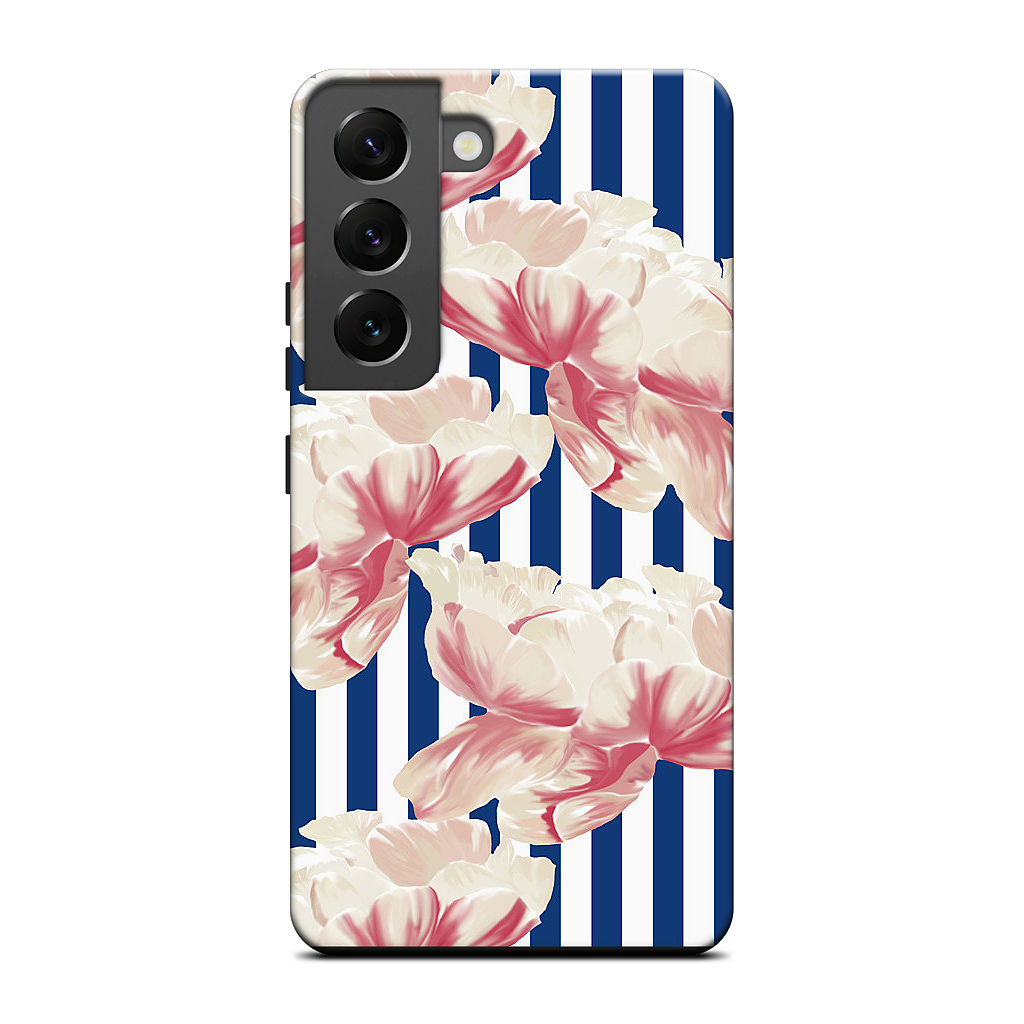 Stripe Floral Samsung Case