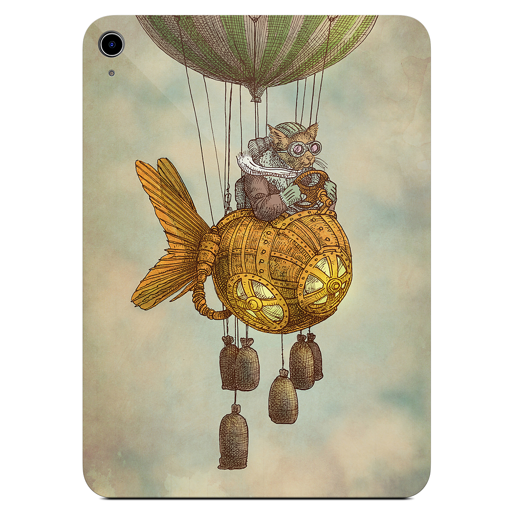 Around The World In A GoldfishFlyer iPad Skin