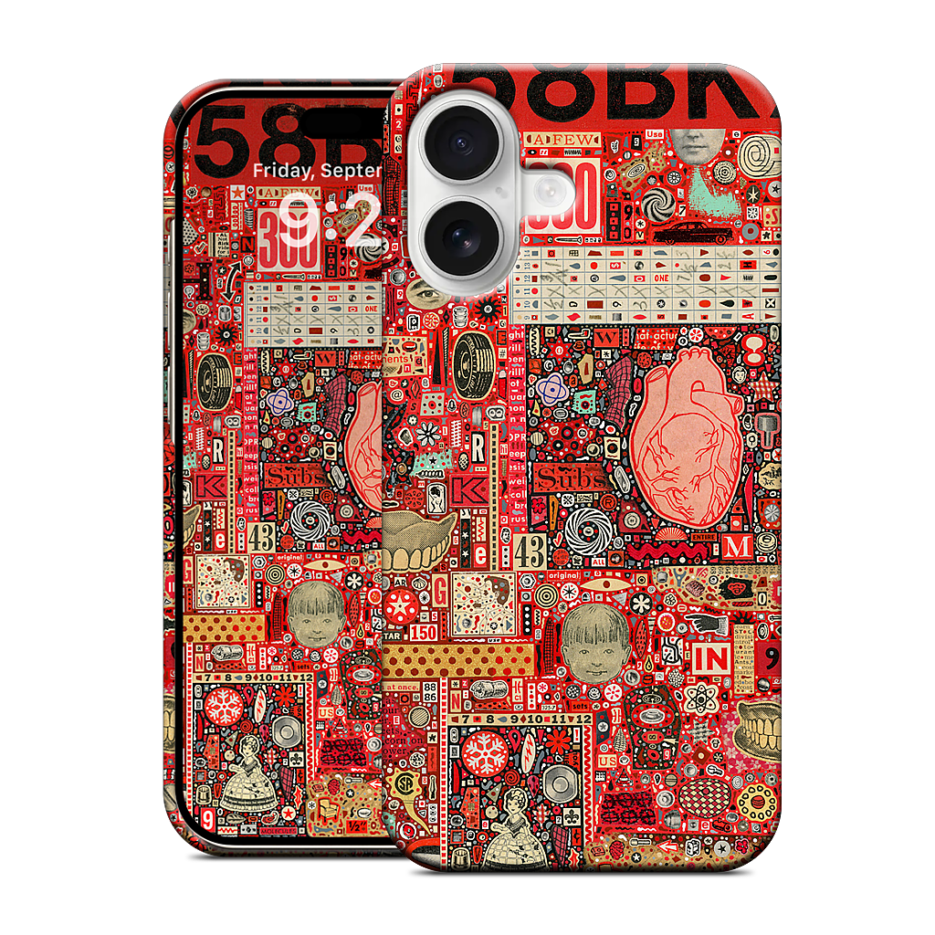 Big Numbers - Heart and Teeth iPhone Case