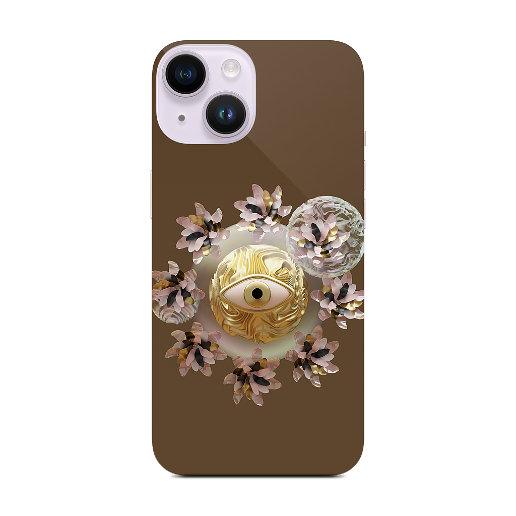 Golden Flowers iPhone Skin