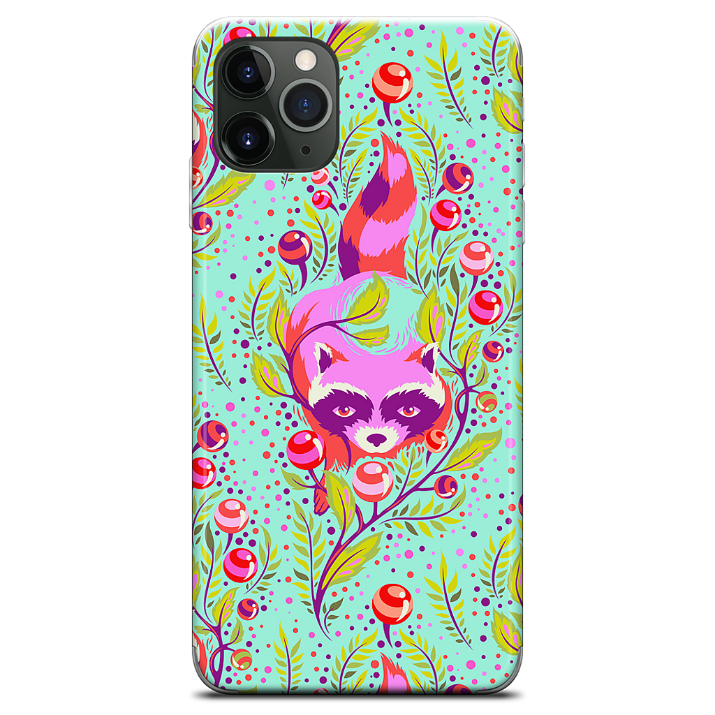 Raccoon Poppy iPhone Skin