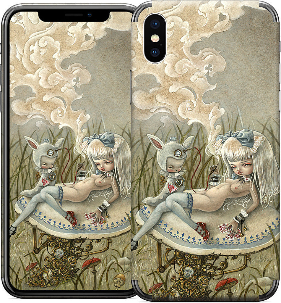 Alice and the Caterpillar iPhone Skin