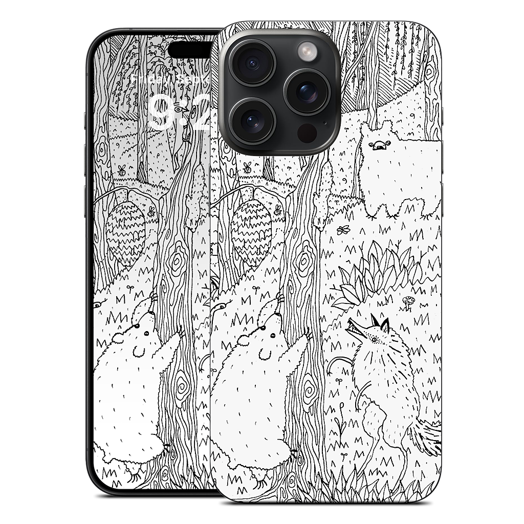 Diurnal Animals of the Forest iPhone Skin