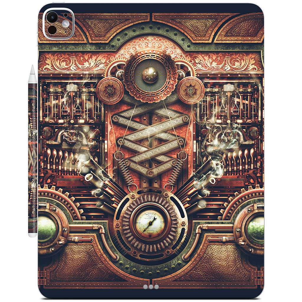 Steampunk Motherboard iPad Skin