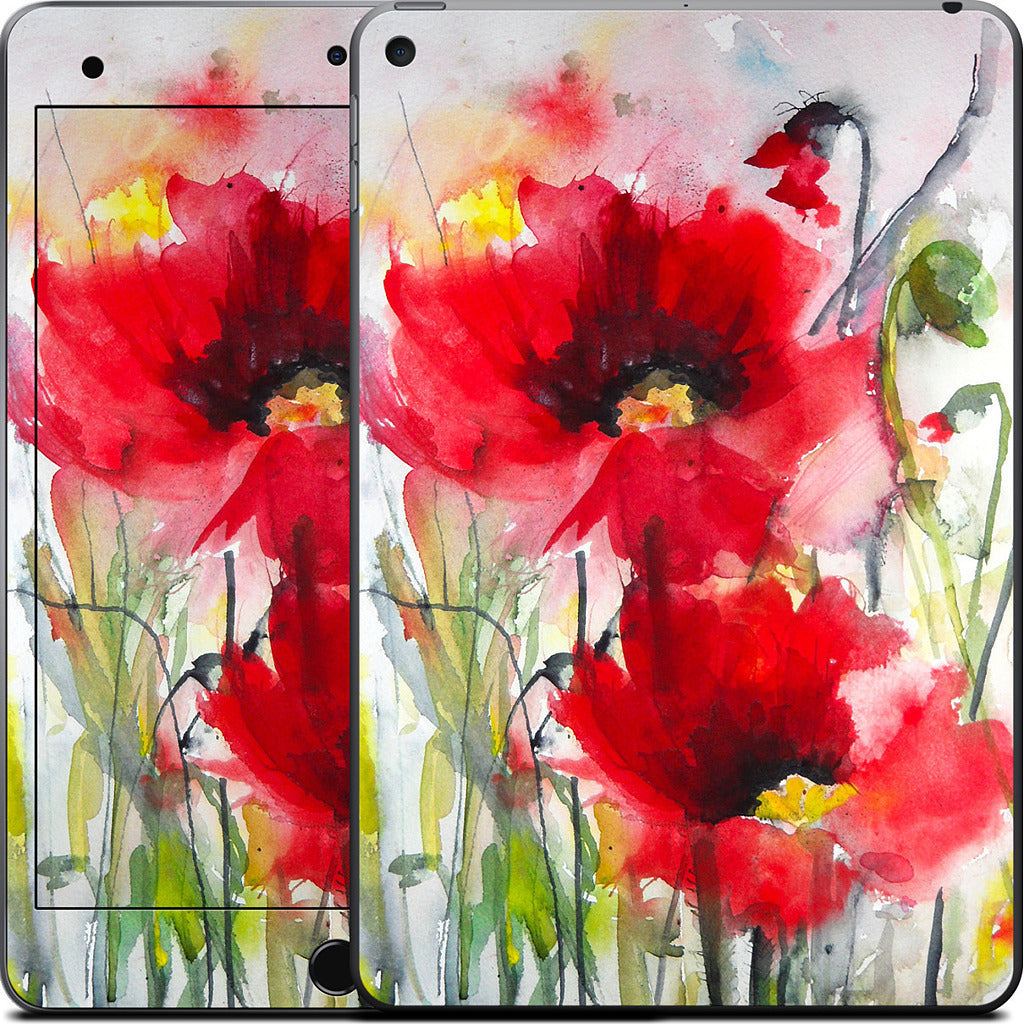 Red Poppies iPad Skin