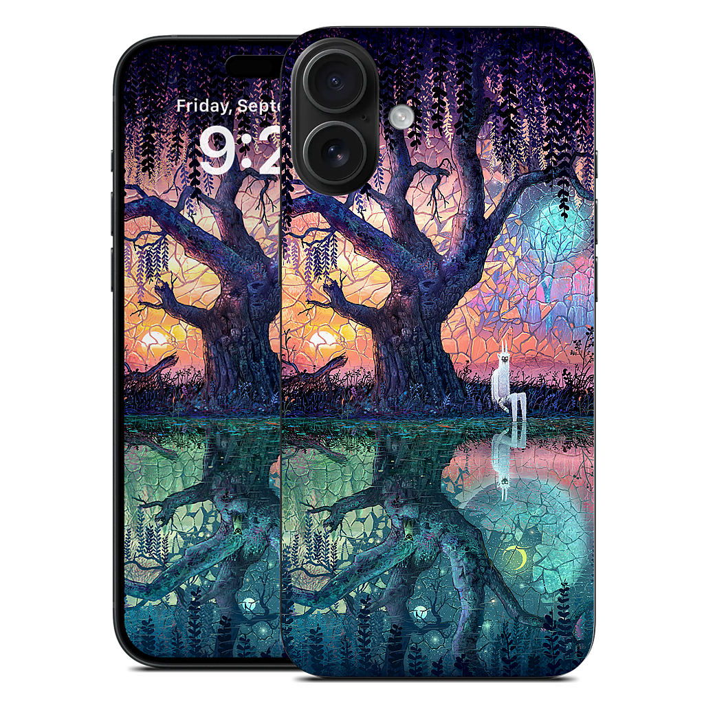 On the Banks of Broken Worlds iPhone Skin