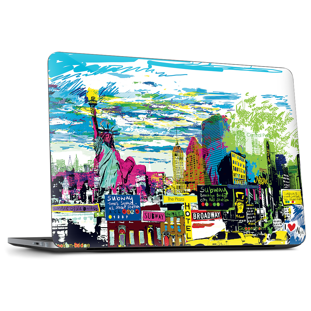 New York Skyline Dell Laptop Skin