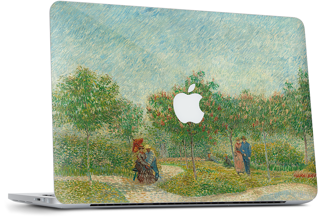 Garden with Courting Couples MacBook Skin