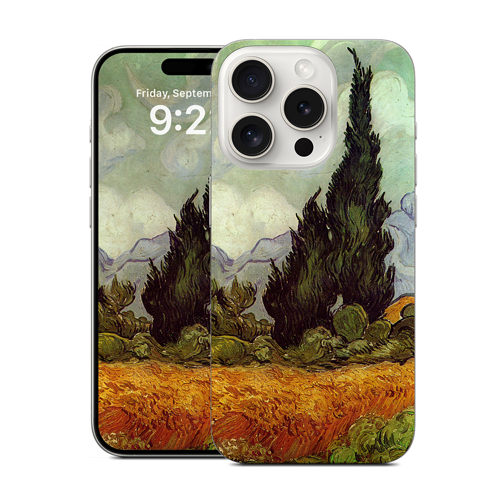 A Wheatfield with Cypresses iPhone Skin