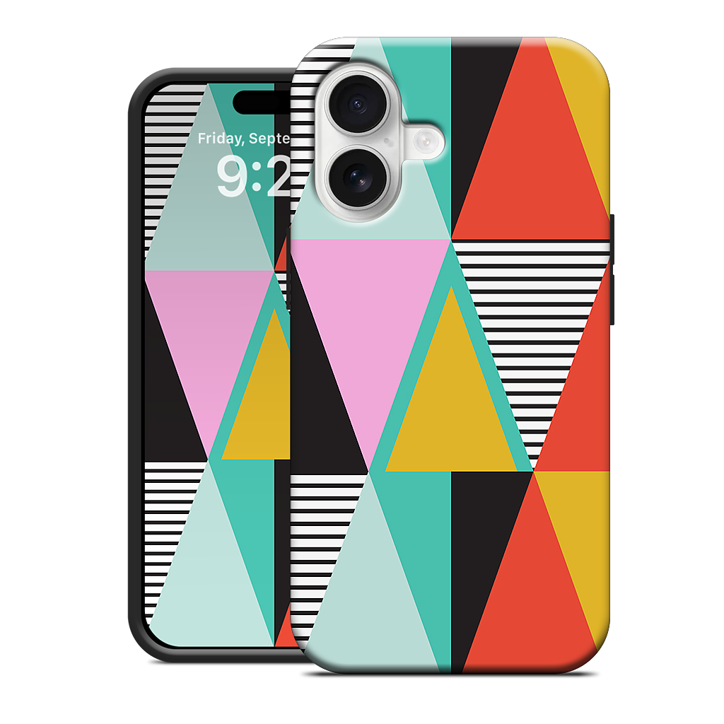 Graphic Triangles iPhone Case